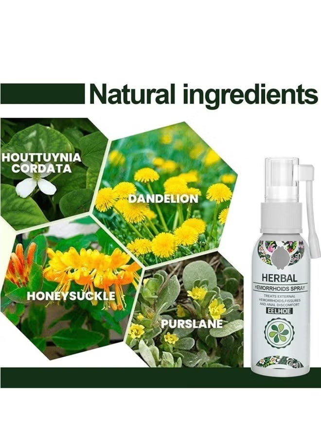 EELHOE Natural Herbal Hemorrhoid Spray - Formulated with 100% Natural Herbal Extracts - Image 4